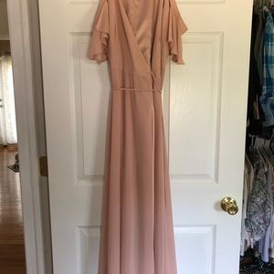Lulu’s Dress - Blush Off-the-Shoulder Dress